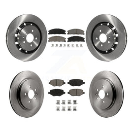 Front Rear Brake Rotors Ceramic Pad Kit For Ford Explorer Taurus Flex Police MKS