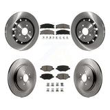 Front Rear Brake Rotors Ceramic Pad Kit For Ford Explorer Taurus Flex Police MKS