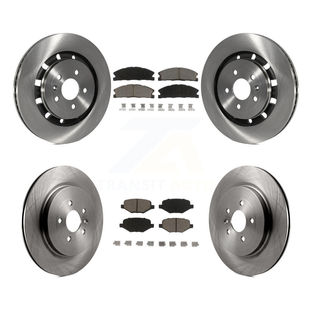 Front Rear Brake Rotors Ceramic Pad Kit For Ford Explorer Police Interceptor MKS