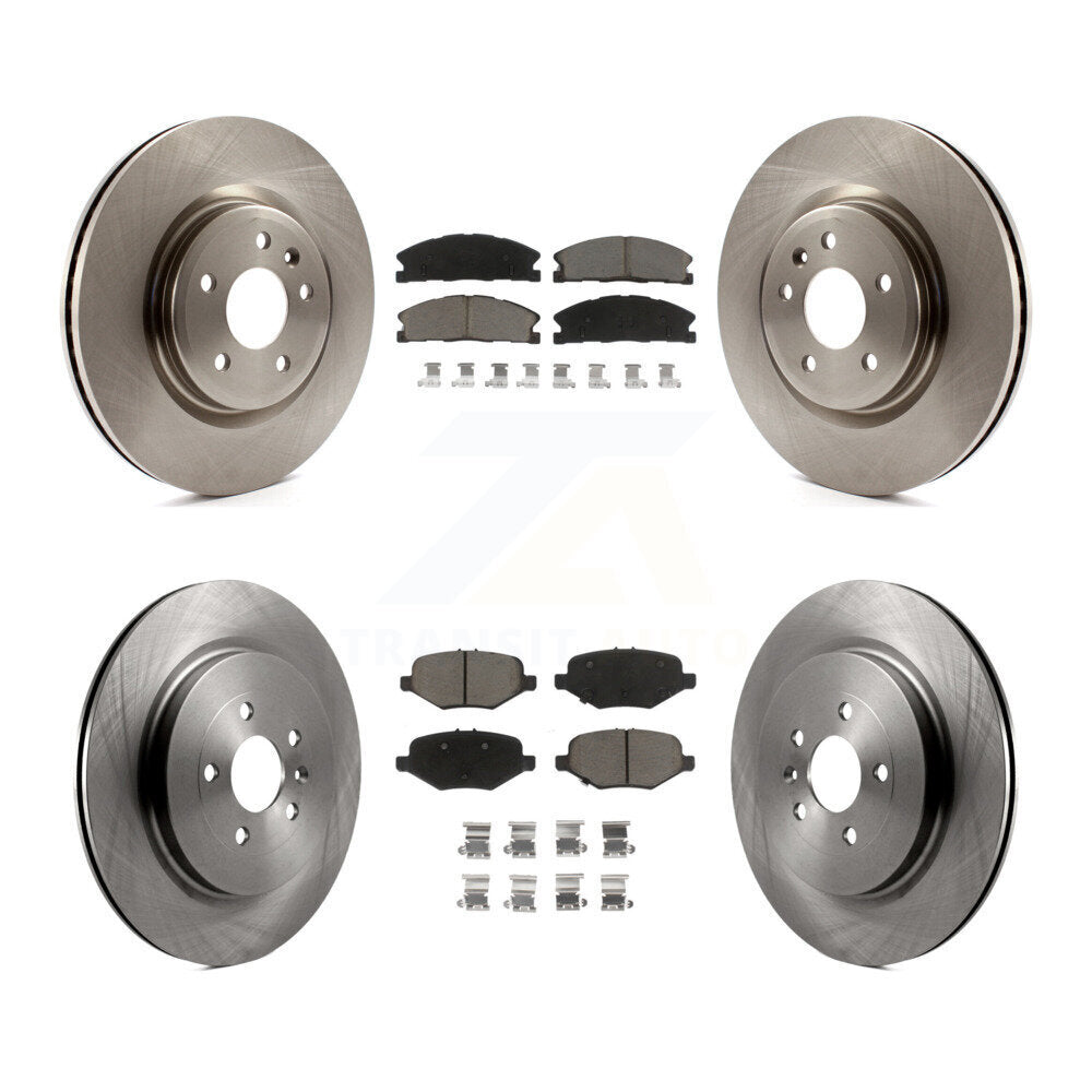 [Front+Rear] 2013 Ford Explorer Sport Premium OE Brake Rotors & Ceramic Pads Kit For Max Braking