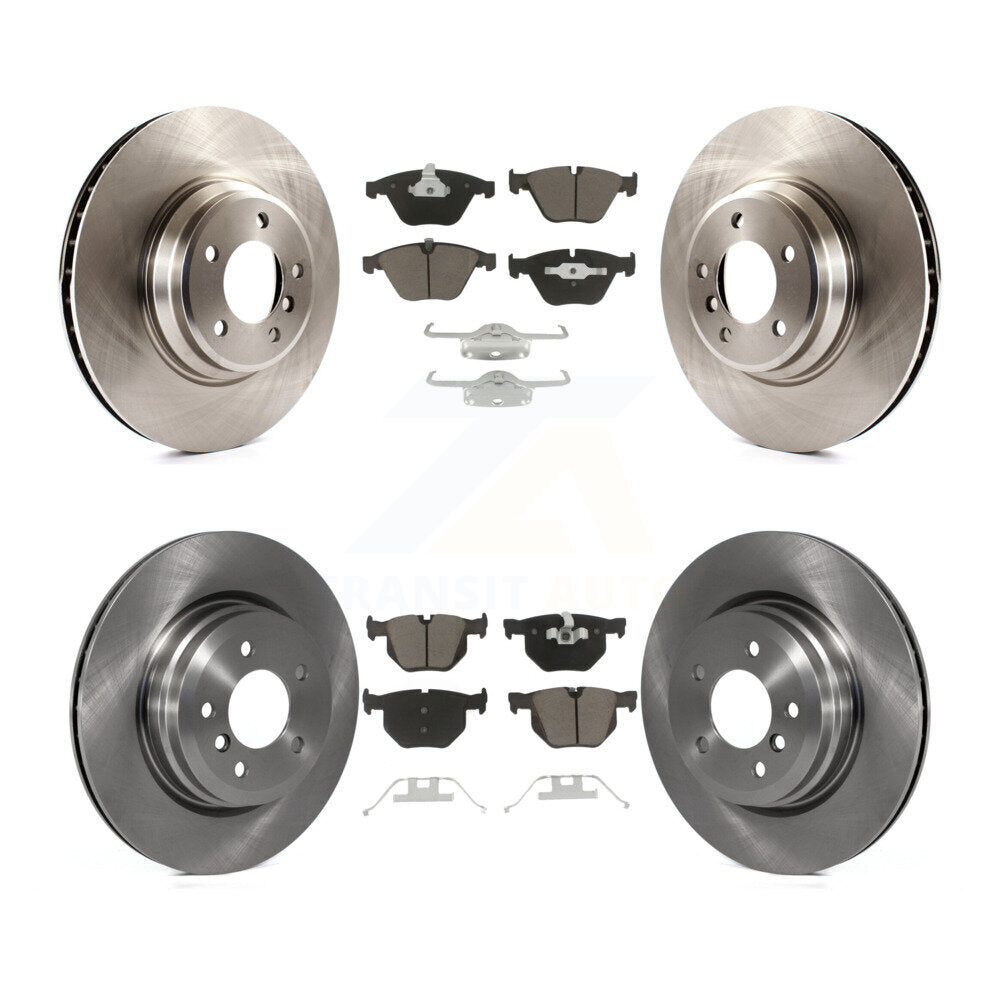 Front Rear Brake Rotor & Ceramic Pad Kit For BMW 335i xDrive X1 335d 335xi 335is