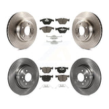 Front Rear Brake Rotor & Ceramic Pad Kit For BMW 335i xDrive X1 335d 335xi 335is