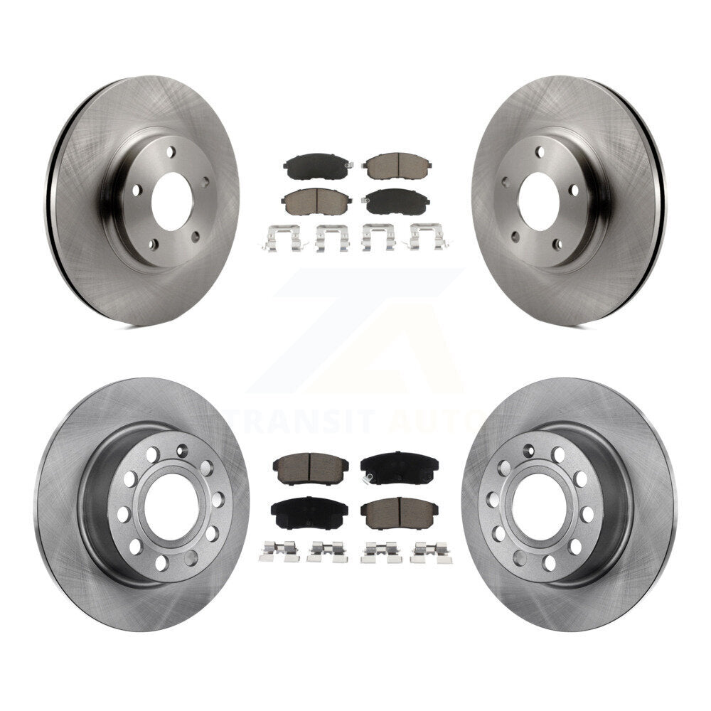 Front Rear Disc Brake Rotors And Ceramic Pads Kit For Nissan Maxima INFINITI I35