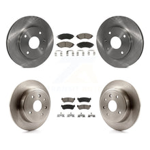 Charger l'image dans la galerie, Front Rear Disc Brake Rotors And Ceramic Pads Kit For Chevrolet Optra