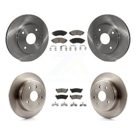 Front Rear Disc Brake Rotors And Ceramic Pads Kit For Chevrolet Optra