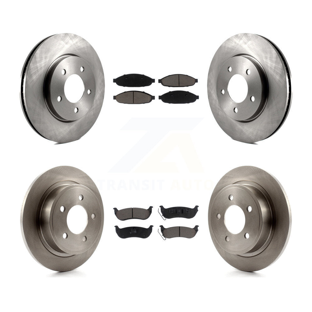 [Front+Rear] 2004-2008 Chrysler Pacifica Premium OE Brake Rotors & Ceramic Pads Kit For Max Braking