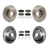 [Front+Rear] 2007-2012 Hyundai Veracruz Premium OE Brake Rotors & Ceramic Pads Kit For Max Braking