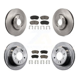 Front Rear Disc Brake Rotors And Ceramic Pad Kit For Kia Sportage Hyundai Tucson