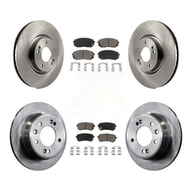 Front Rear Disc Brake Rotors And Ceramic Pads Kit For Hyundai Tucson