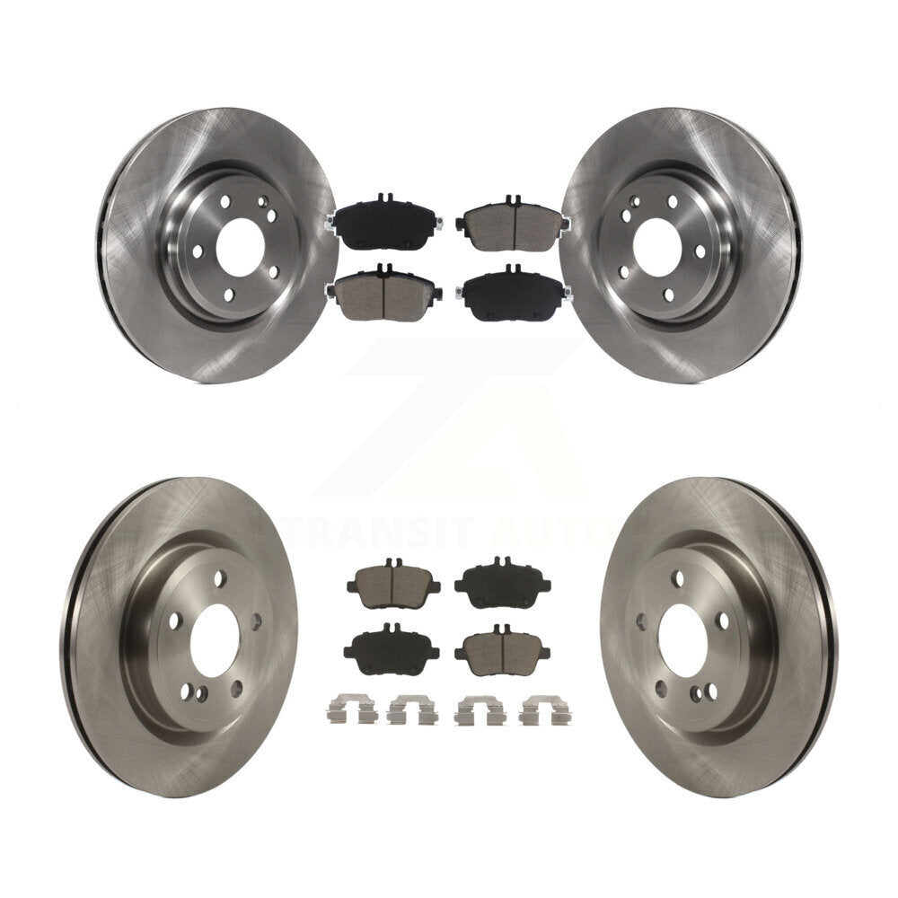 Front Rear Brake Rotors Ceramic Pad Kit For Mercedes-Benz GLA250 CLA250 INFINITI