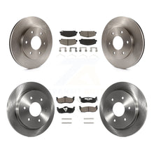 Charger l'image dans la galerie, Front Rear Disc Brake Rotors And Ceramic Pads Kit For INFINITI QX56