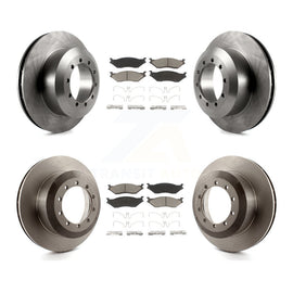Front Rear Brake Rotors Ceramic Pad Kit For Ford F59 F-53 Motorhome Chassis F-59
