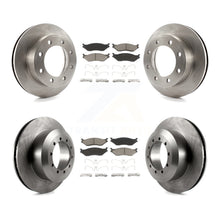 Charger l'image dans la galerie, Front Rear Disc Brake Rotors And Ceramic Pad Kit For Ford F-450 Super Duty F-550