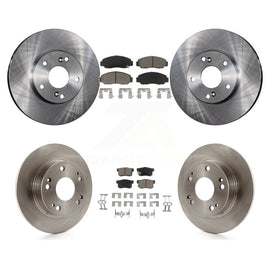 Front Rear Disc Brake Rotors And Ceramic Pads Kit For Honda Accord