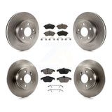 Front Rear Disc Brake Rotor And Ceramic Pad Kit For Mercedes-Benz C300 C250 C230