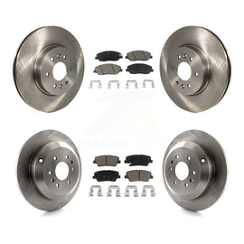 [Front+Rear] 2009-2011 Kia Borrego Premium OE Brake Rotors & Ceramic Pads Kit For Max Braking