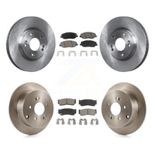 Charger l&#39;image dans la galerie, Front Rear Disc Brake Rotors And Ceramic Pads Kit For 2007-2009 Hyundai Santa Fe