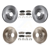 Front Rear Disc Brake Rotors And Ceramic Pads Kit For 2007-2009 Hyundai Santa Fe