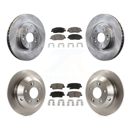Front Rear Brake Rotors & Ceramic Pad Kit For 2013-2016 Hyundai Santa Fe XL 3.3L