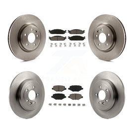[Front+Rear] 2009-2010 Lincoln MKS Premium OE Brake Rotors & Ceramic Pads Kit For Max Braking
