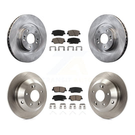 Front Rear Brake Rotors & Ceramic Pad Kit For Kia Sorento Hyundai Santa Fe Sport