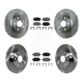 Front Rear Disc Brake Rotors And Ceramic Pads Kit For Chevrolet Cruze