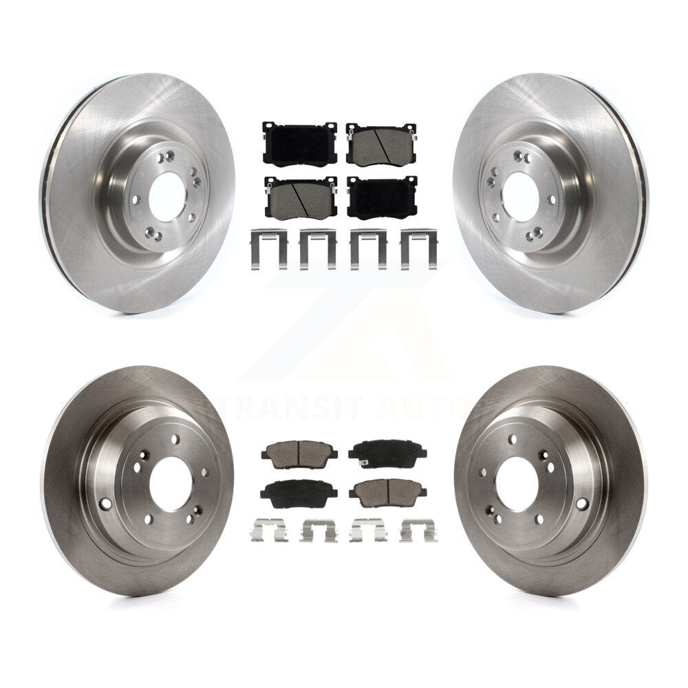 Front Rear Brake Rotor And Ceramic Pad Kit For Hyundai Genesis G80 Kia K900 3.8L