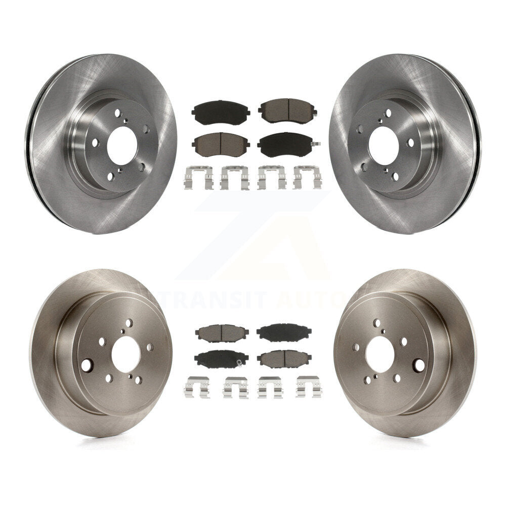 Front Rear Disc Brake Rotors And Ceramic Pads Kit For Subaru Impreza