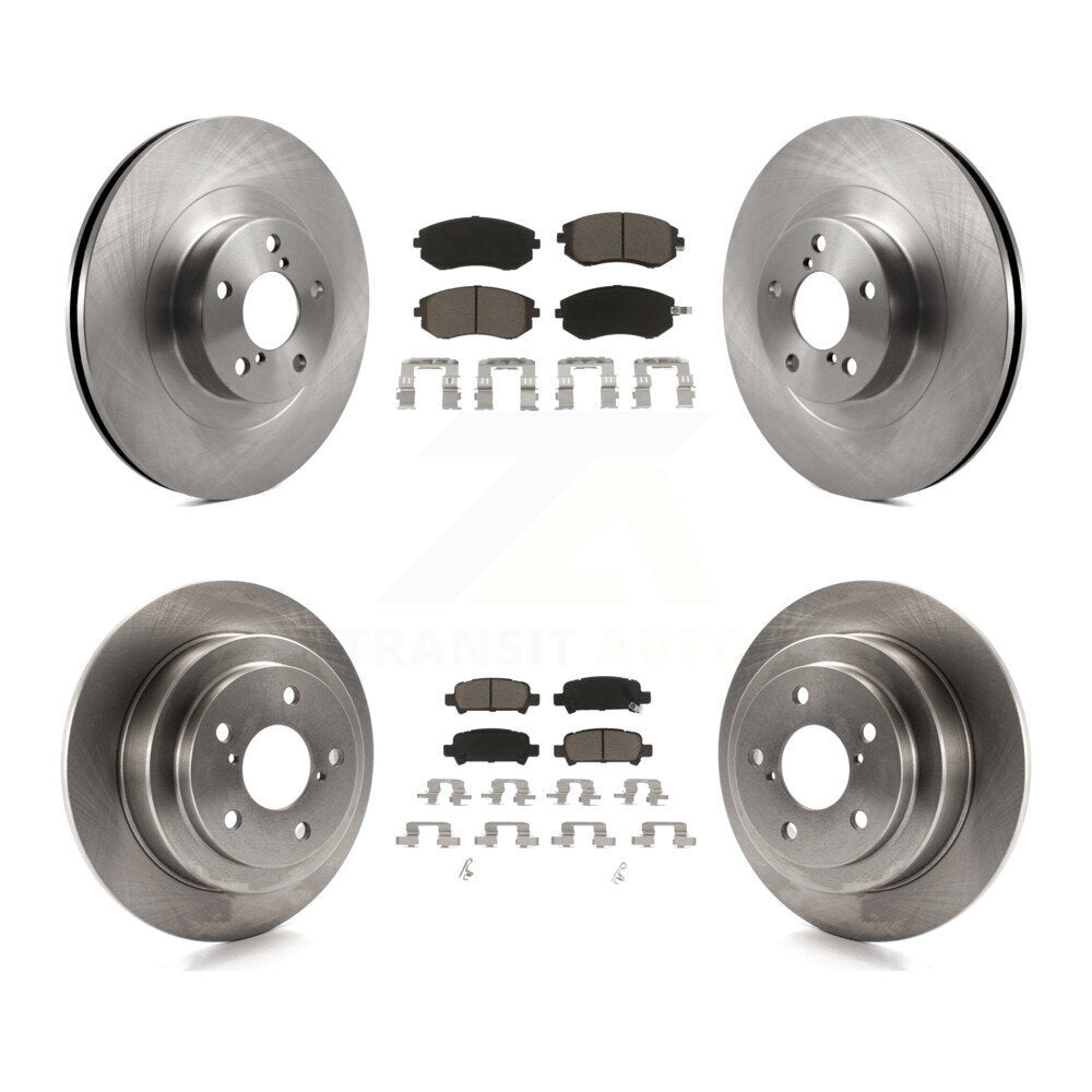 [Front+Rear] 2003 Subaru Forester Impreza Premium OE Brake Rotors & Ceramic Pads Kit For Max Braking