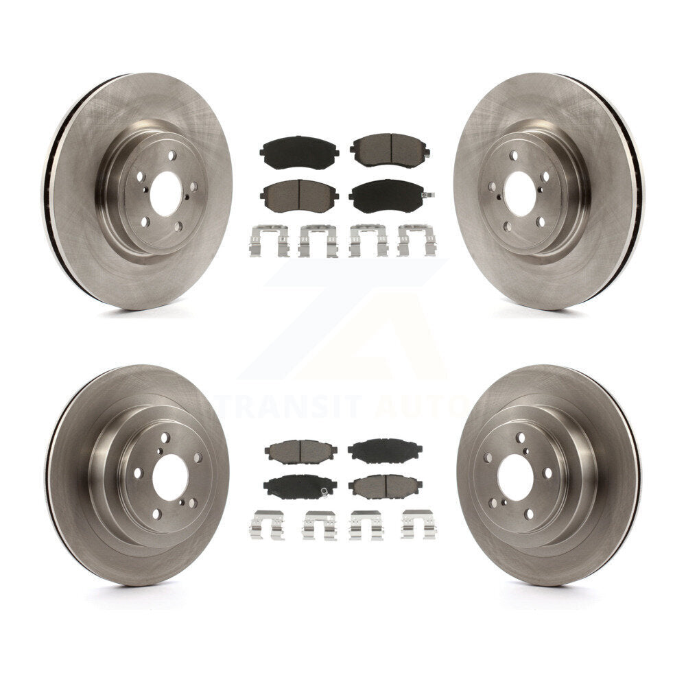 Front Rear Disc Brake Rotors And Ceramic Pads Kit For Subaru Legacy
