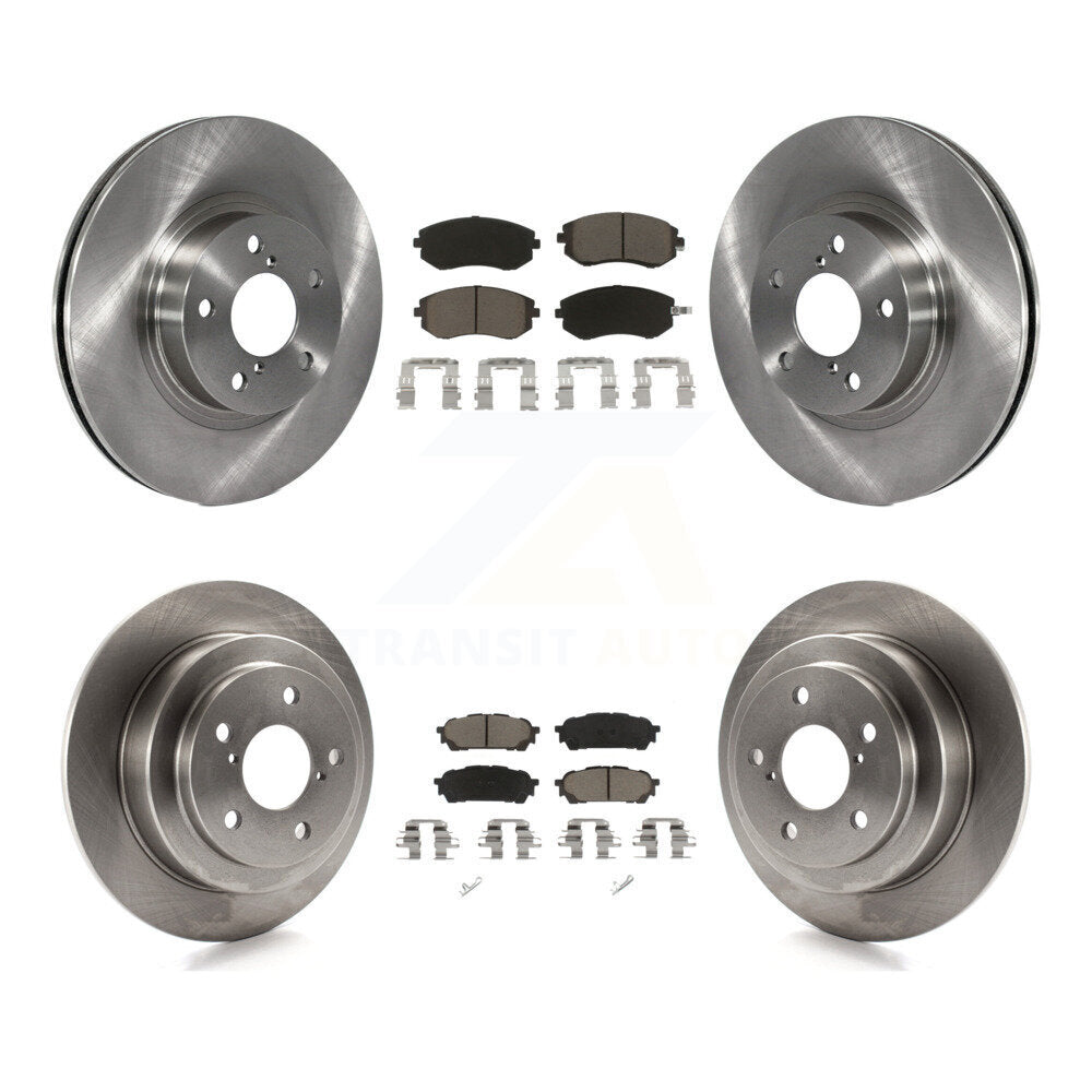 Front Rear Disc Brake Rotors And Ceramic Pads Kit For Subaru Impreza Saab 9-2X