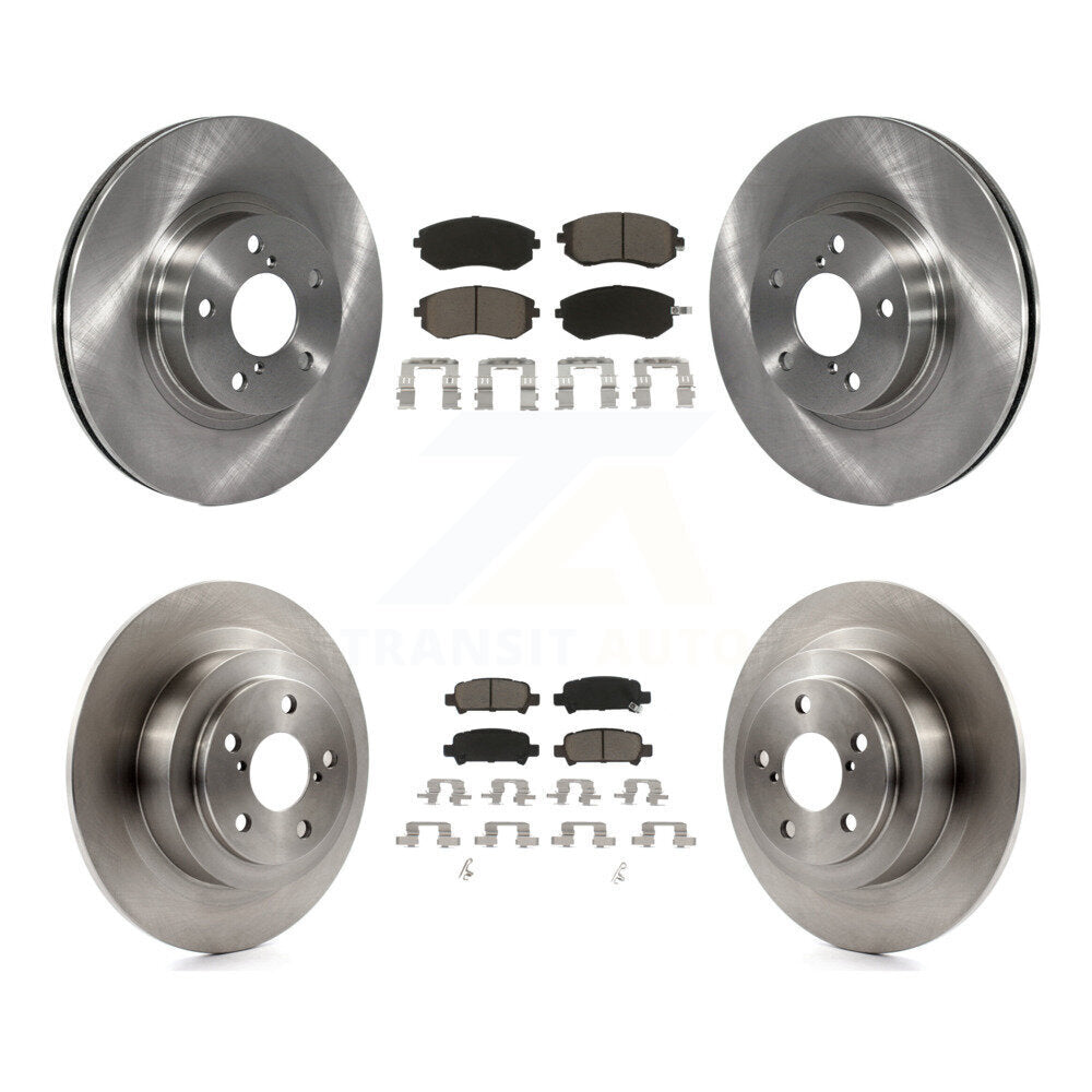 Front Rear Disc Brake Rotors And Ceramic Pads Kit For Subaru Legacy