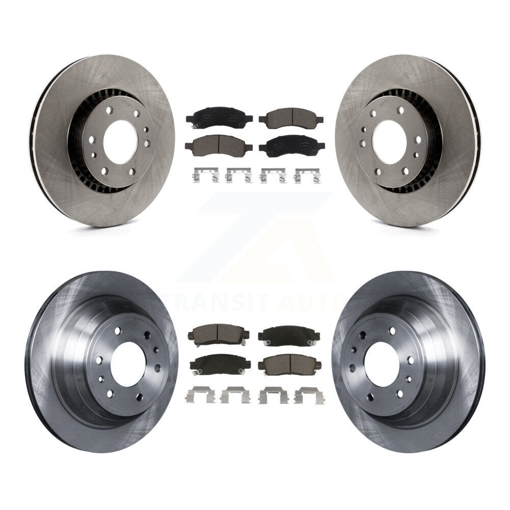 Front Rear Brake Rotor & Ceramic Pad Kit For Chevrolet Trailblazer GMC Envoy EXT