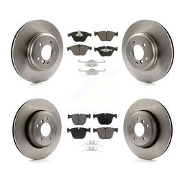 Front Rear Disc Brake Rotors & Ceramic Pad Kit For BMW 650i 535i 550i 645Ci 545i