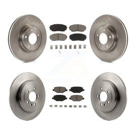 Front Rear Disc Brake Rotors And Ceramic Pads Kit For Ford Edge Lincoln MKX
