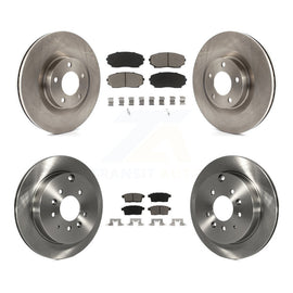Front Rear Disc Brake Rotors And Ceramic Pads Kit For Ford Edge Lincoln MKX
