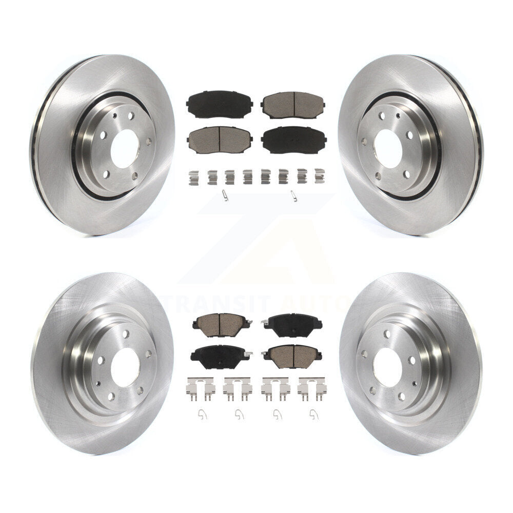 [Front+Rear] 2016-2022 Mazda CX-9 Premium OE Brake Rotors & Ceramic Pads Kit For Max Braking
