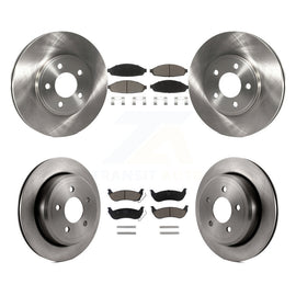 Front Rear Brake Rotor And Ceramic Pad Kit For Ford Crown Victoria Mercury Grand