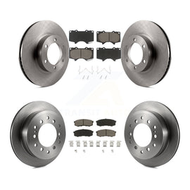 Front Rear Disc Brake Rotors And Ceramic Pads Kit For Toyota 4Runner Lexus GX470