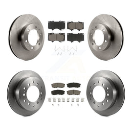 Front Rear Disc Brake Rotors And Ceramic Pads Kit For Toyota 4Runner FJ Cruiser