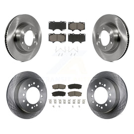 Front Rear Disc Brake Rotors And Ceramic Pads Kit For Toyota 4Runner Lexus GX460