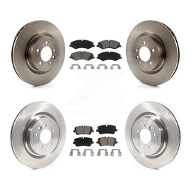 Front Rear Disc Brake Rotors And Ceramic Pads Kit For Land Rover Range Sport