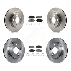 Front Rear Disc Brake Rotors And Ceramic Pads Kit For Mazda 3 Sport 2.5L