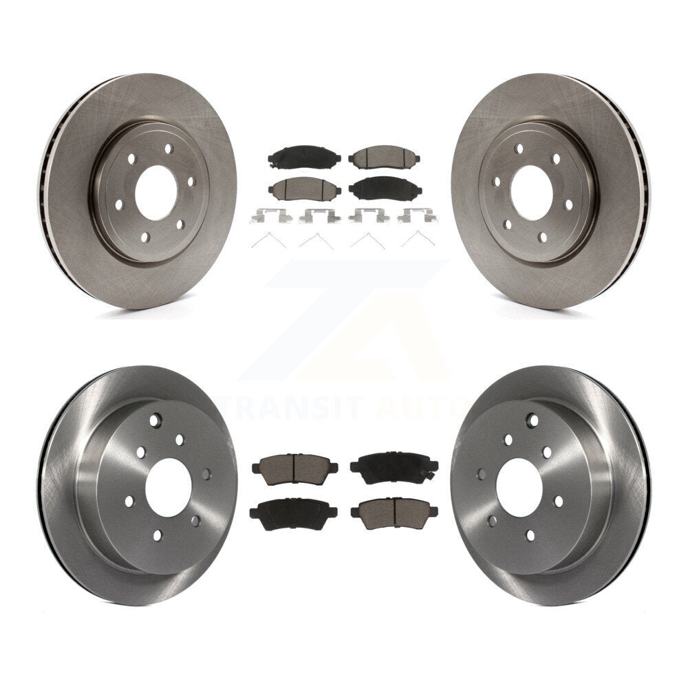 [Front+Rear] 2006-2007 Nissan Xterra Premium OE Brake Kit & Ceramic Pads For Max Braking