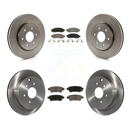 [Front+Rear] 2006-2007 Nissan Xterra Premium OE Brake Rotors & Ceramic Pads Kit For Max Braking