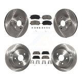 [Front+Rear] 2001-2003 Toyota Highlander AWD Premium OE Brake Rotors & Ceramic Pads Kit For Max Braking