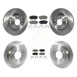 [Front+Rear] 2017-2020 Hyundai Elantra 1.6L Premium OE Brake Rotors & Ceramic Pads Kit For Max Braking