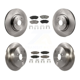 Front Rear Disc Brake Rotors And Ceramic Pads Kit For Subaru WRX