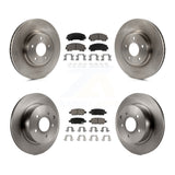 [Front+Rear] 2016-2017 INFINITI QX50 Premium OE Brake Rotors & Ceramic Pads Kit For Max Braking
