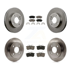 Front Rear Disc Brake Rotors And Ceramic Pads Kit For Ford Fiesta